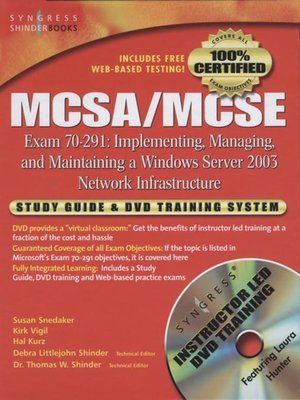 cover image of MCSA/MCSE Implementing, Managing, and Maintaining a Microsoft Windows Server 2003 Network Infrastructure (Exam 70-291)
